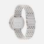 Twisted Bezel Women's Mother Of Pearl Analog Stainless Steel Watch - Image 3