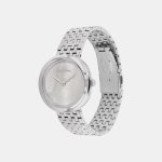 Twisted Bezel Women's Mother Of Pearl Analog Stainless Steel Watch - Image 2