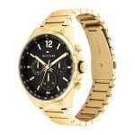 Tommy Hilfiger Black Dial Stainless Steel Strap Watch for Men - Image 2