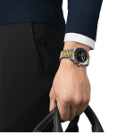 Tissot T-Sport Chronograph Black Dial Men’s Two-Tone Stainless Steel Watch - Image 5