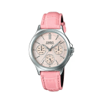 Enticer Women's Leather Chronograph Watch A1150 - LTP-V300L-4AUDF