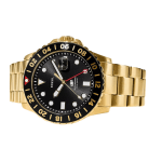 Fossil Blue GMT Gold-Tone Stainless Steel Watch - Image 3