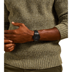 The Minimalist Slim Three-Hand Black Stainless Steel Watch - Image 3