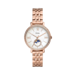 Jacqueline Sun Moon Multifunction Rose Gold-Tone Stainless Steel Watch ES5165I