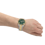 GUESS Stainless Steel Connoisseur Collection Analog Green Dial Men's Watch-Gw0265G8, Band Color:Multicolor - Image 4