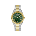 GUESS Stainless Steel Connoisseur Collection Analog Green Dial Men's Watch-Gw0265G8, Band Color:Multicolor