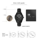 Men's Black Analog Stainless Steel Watch AX1867 - Image 4