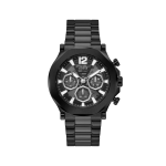 Guess Edge Black Dial Round Case Multi Function Men Watch