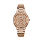 GUESS Ladies Rose Gold Tone Multi-function Watch