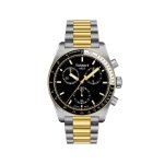 Tissot T-Sport Chronograph Black Dial Men’s Two-Tone Stainless Steel Watch