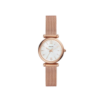 Carlie Mini Three-Hand Rose Gold-Tone Stainless Steel Watch
