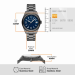 Armani Exchange Gun-Metal Watch AX1421 - Image 4
