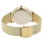 Women's Armani Exchange AX5536 Lola Gold-Tone Stainless Steel Mesh Watch - Image 4