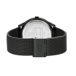 Tommy Hilfiger Black Dial Black Stainless Steel Strap Watch for Men - Image 3
