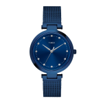 TIMEX Women Blue Round Dial Analog Watch - TWEL11827