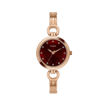 Timex Women Maroon Round Analog Brass Dial Watch
Track
