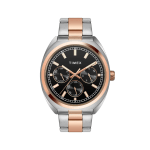 Timex E-Class Premium-Sport Collection Multifunction Men Analog Black Dial Coloured Quartz Watch, Round Dial with 42 mm Case Width - TWEG22302