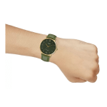 ENTICER MEN MTP-VT01GL-3BUDF - A1782
Green Leather - Men's Watch - Image 4