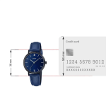 ENTICER LADIES LTP-VT02BL-2AUDF - A2001
Blue Leather Analog - Women's Watch - Image 5