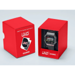 A168WEUC-1ADR Black Digital Dial Black Stainless Steel Strap Unisex Watch D361 - Image 6