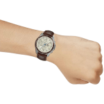 Edifice Men's Leather Chronograph Watch EX303 - EFR-526L-7BVUDF - Image 4