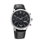 Titan Men’s Analog Watch Classic Leather Strap with Black Dial - Image 2