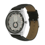Titan Men’s Analog Watch – Silver Dial with Black Leather Strap - Image 3