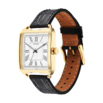 Titan Retro Revive Men’s Analog Watch, White Dial with Black Leather Strap - Image 4