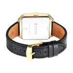 Titan Retro Revive Men’s Analog Watch, White Dial with Black Leather Strap - Image 5
