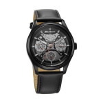 Titan Octane Multifunction Men’s Watch Black Dial with Black Leather Strap - Image 3