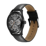 Titan Octane Multifunction Men’s Watch Black Dial with Black Leather Strap - Image 4