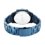 Titan Octane Multifunction Men’s Watch Deep Blue Dial & Blue Metal Strap - Image 5