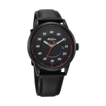 Titan Octane Quartz Analog Men’s Watch Black Dial with Black Leather Strap - Image 3