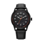 Titan Octane Quartz Analog Men’s Watch Black Dial with Black Leather Strap