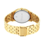 Titan Karishma Quartz Analog Watch Green Dial, Gold-Tone Stainless Steel Strap - Image 5