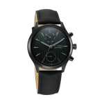 Titan Sapphire Multifunction Quartz Analog Green Dial Leather Strap Watch - Image 3