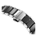 Titan Edge Fusion Quartz Analog Watch, Black Dial with Two-Tone Steel & Ceramic Strap for Men - Image 5