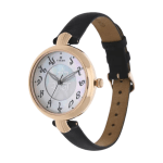 Titan Forever Kolkata Women’s Analog Watch, Mother of Pearl Dial with Textured Leather Strap - Image 3
