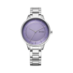 Titan Razzle Dazzle Analog Watch for Women, Mauve Dial with Sleek Stainless Steel Strap
