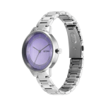 Titan Razzle Dazzle Analog Watch for Women, Mauve Dial with Sleek Stainless Steel Strap - Image 3