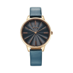Titan Neo Analog Watch for Women, Green Dial with Textured Leather Strap