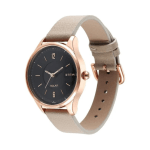 Titan Solar Multifunction Watch for Women, Black Dial with Leather Strap – Powered by Light - Image 4