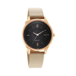 Titan Solar Multifunction Watch for Women, Black Dial with Leather Strap – Powered by Light - Image 3