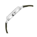 Titan Women’s Quartz Analog Watch, White Dial with Green Leather Strap - Image 2