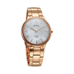 Titan Edge Allure Women’s Quartz Analog Watch, Mother of Pearl Dial with Rose Gold Stainless Steel Strap - Image 3
