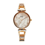 Titan Raga Ascend Women’s Quartz Analog Watch, Mother of Pearl Dial with Two-Toned Metal Strap