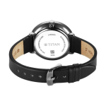 Titan Neo Women’s Quartz Analog Watch
Black Dial with Day & Date Display and Leather Strap - Image 5