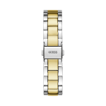 GUESS Luna Women’s White Dial Quartz Analog Watch with Metal Strap - Image 3