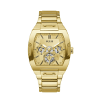 Elegant Guess Phoenix Men’s Watch with Rectangular Dial and Gold-Tone Design