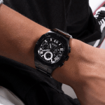 GUESS GW0572G3 Men’s Black Square Dial Analog Watch with Sleek Silver-Tone Finish - Image 7